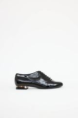 ChanelPatent CC Pearl Heel Oxford