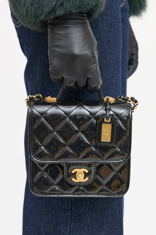 Chanel Patent School Memory Bag