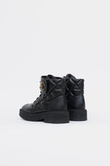 Chanel Quilted Combat Boot