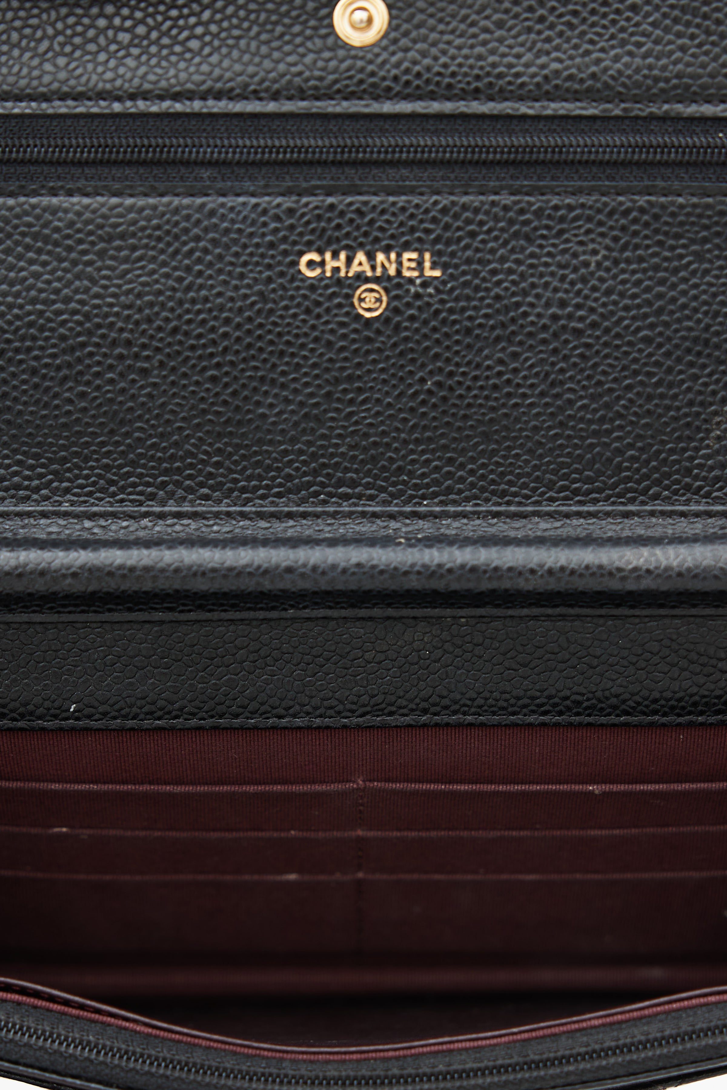 chanel quilted wallet