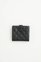 Chanel 2015 Quilted Compact Caviar Wallet