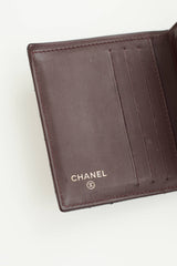 Chanel 2015 Quilted Compact Caviar Wallet