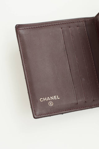 Chanel 2015 Quilted Compact Caviar Wallet