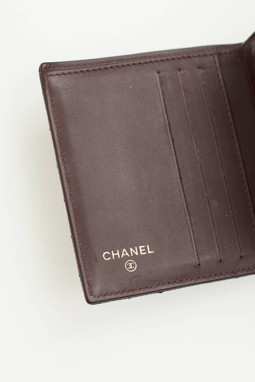 Chanel 2015 Quilted Compact Caviar Wallet