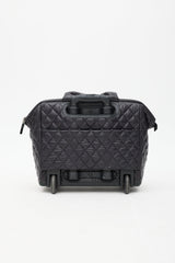 Chanel 2010s Black Nylon Coco Cocoon Carry-On Trolley Suitcase