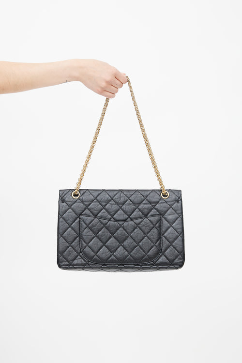 Chanel 2009s Black Quilted 2.55 Reissue 226 Flap Bag
