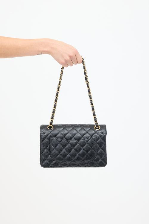 Chanel 2018 Black Caviar Small Double Flap Bag