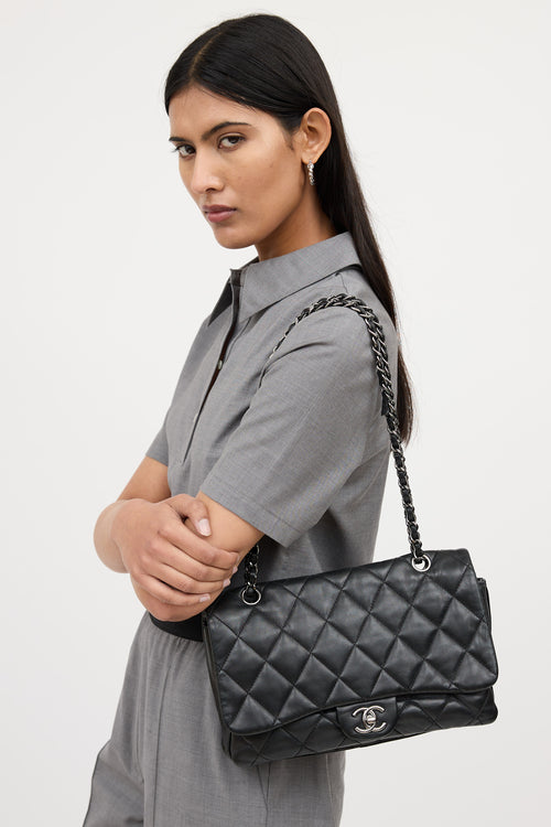 Chanel Three Flap Accordion Bag