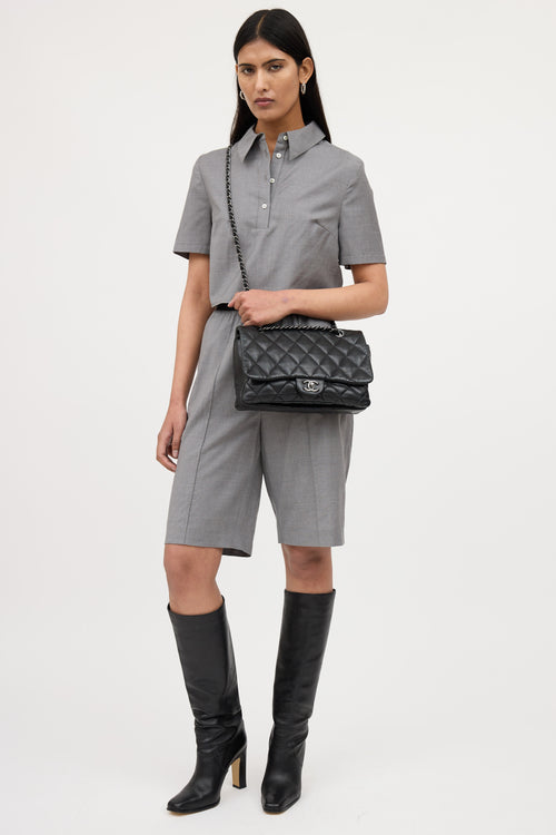 Chanel Three Flap Accordion Bag