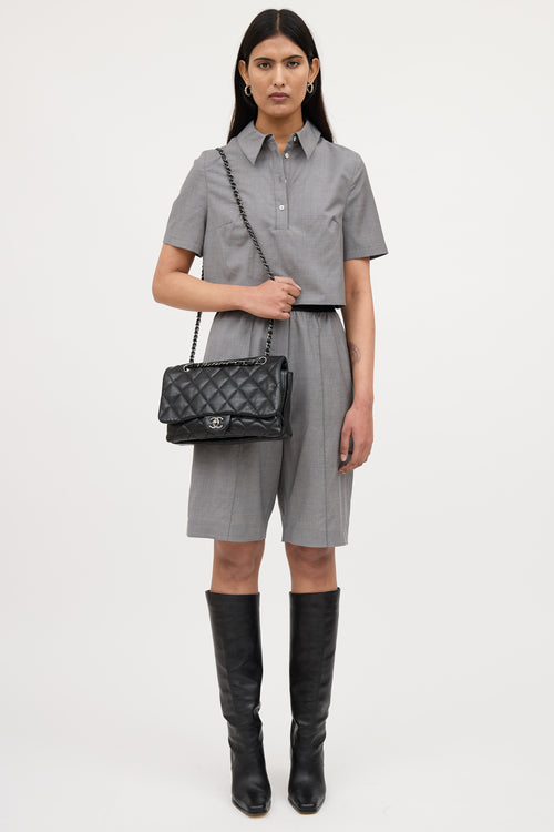 Chanel Three Flap Accordion Bag