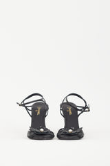 Chanel Pre-Fall 2016 Black Quilted Camellia Wedge Sandal