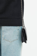 Chanel 2009 Leather Quilted Wallet on Chain