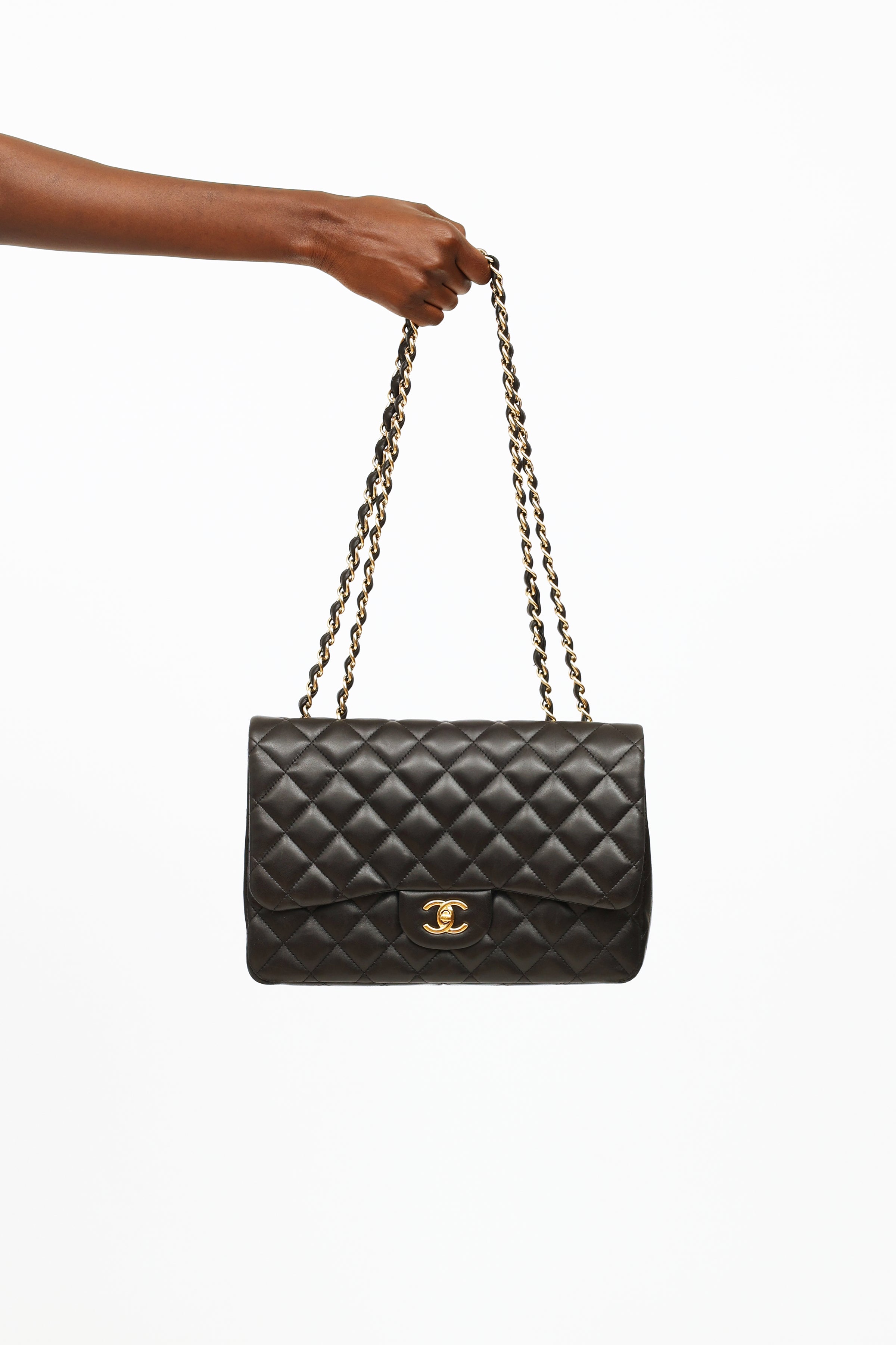 Chanel // 2011 Black Single Flap Jumbo Shoulder Bag – VSP Consignment