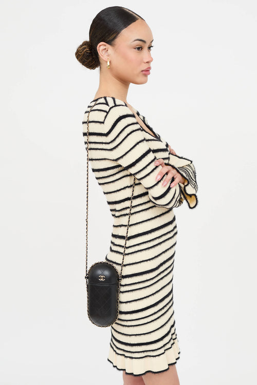 Chanel 2018 CC Chain Quilted Eyewear Case Bag