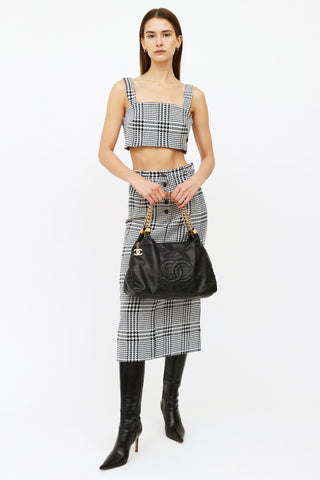 Chanel Black Leather Rodeo Drive Bag