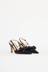 Chanel SS 2003 Satin Slingback Pump