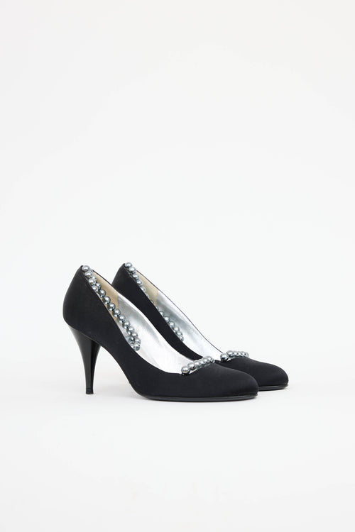 ChanelSatin Pearl Pump
