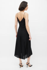 Chanel Black Silk Chiffon Jumpsuit