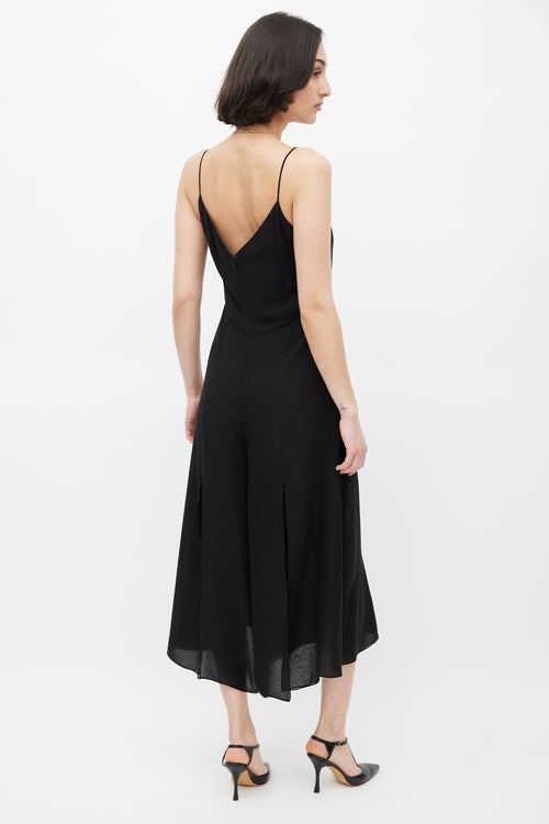 Chanel Black Silk Chiffon Jumpsuit