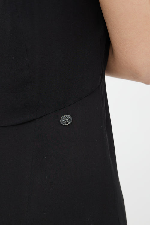 Chanel Black Silk Chiffon Jumpsuit