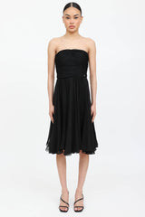 Chanel Silk Pleated Dress