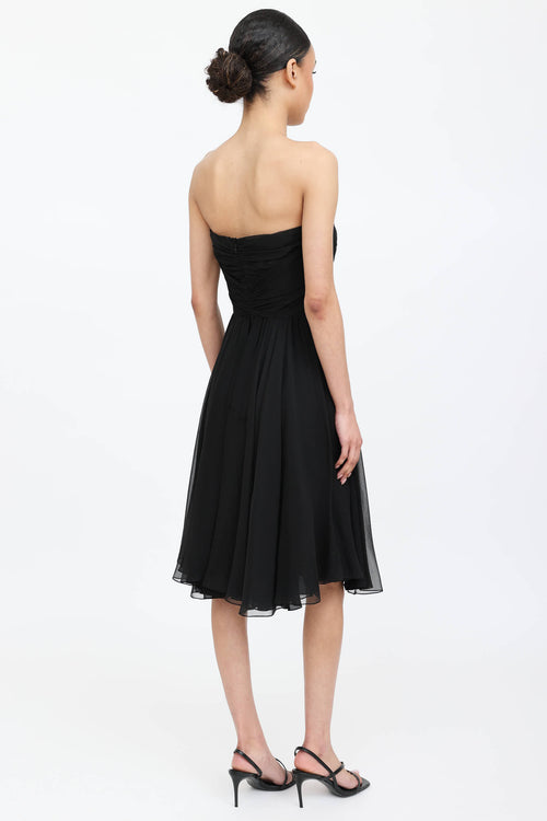 Chanel Silk Pleated Dress