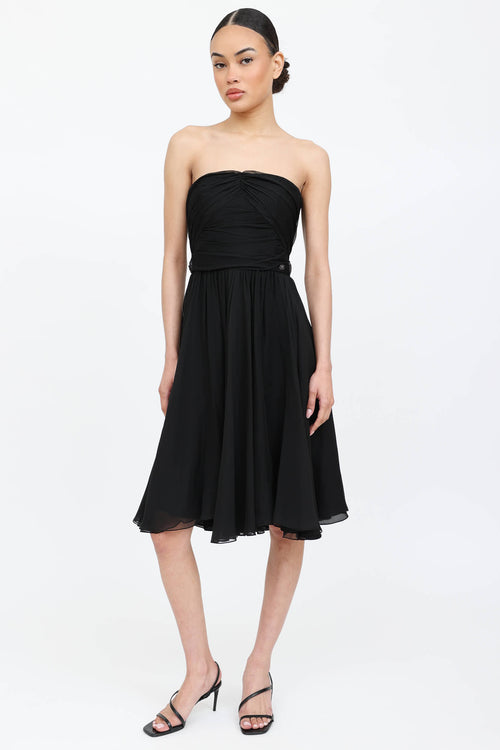 Chanel Silk Pleated Dress