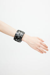 Chanel Spring 2008 Black & Silver Star Bangle