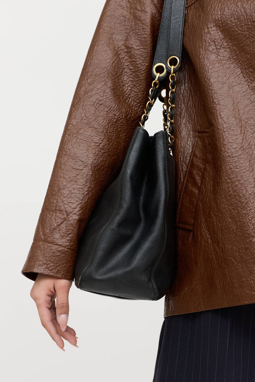 Chanel 1997 Supermodel Caviar Tote Bag