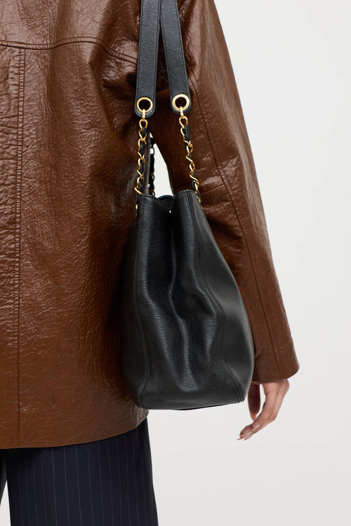 Chanel 1997 Supermodel Caviar Tote Bag