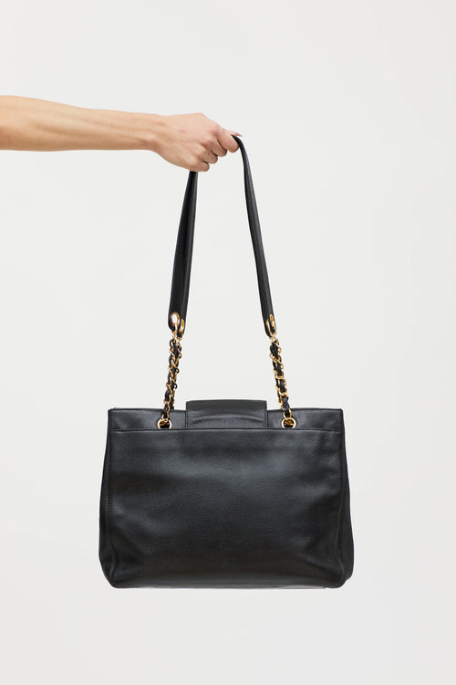 Chanel 1997 Supermodel Caviar Tote Bag