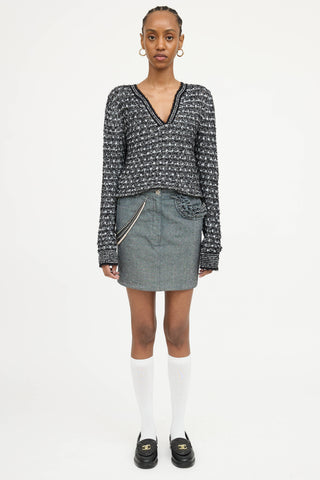 Chanel Knit V-Neck Sweater