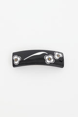 Chanel Black & White Enamel Hair Clip