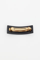 Chanel Black & White Enamel Hair Clip