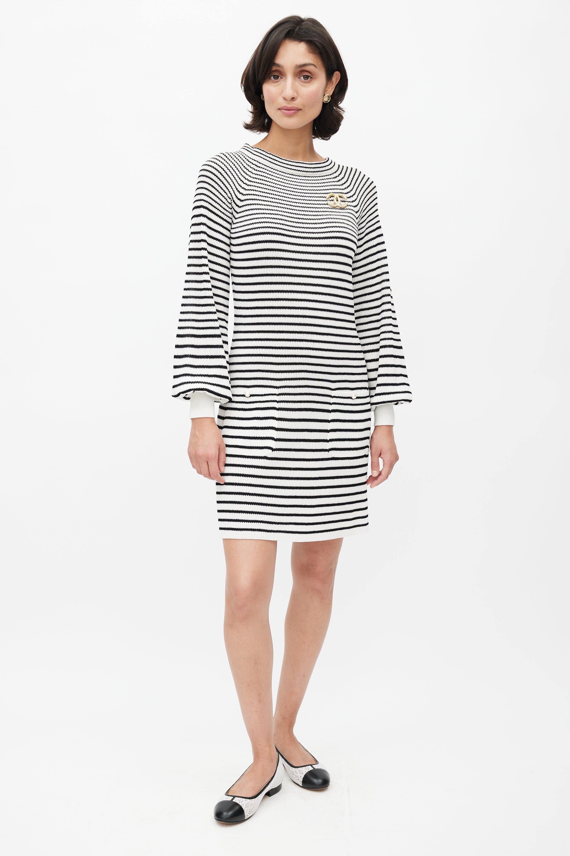 Chanel // Knit Stripes Dress – VSP Consignment Chanel // Knit Stripes Dress – VSP Consignment