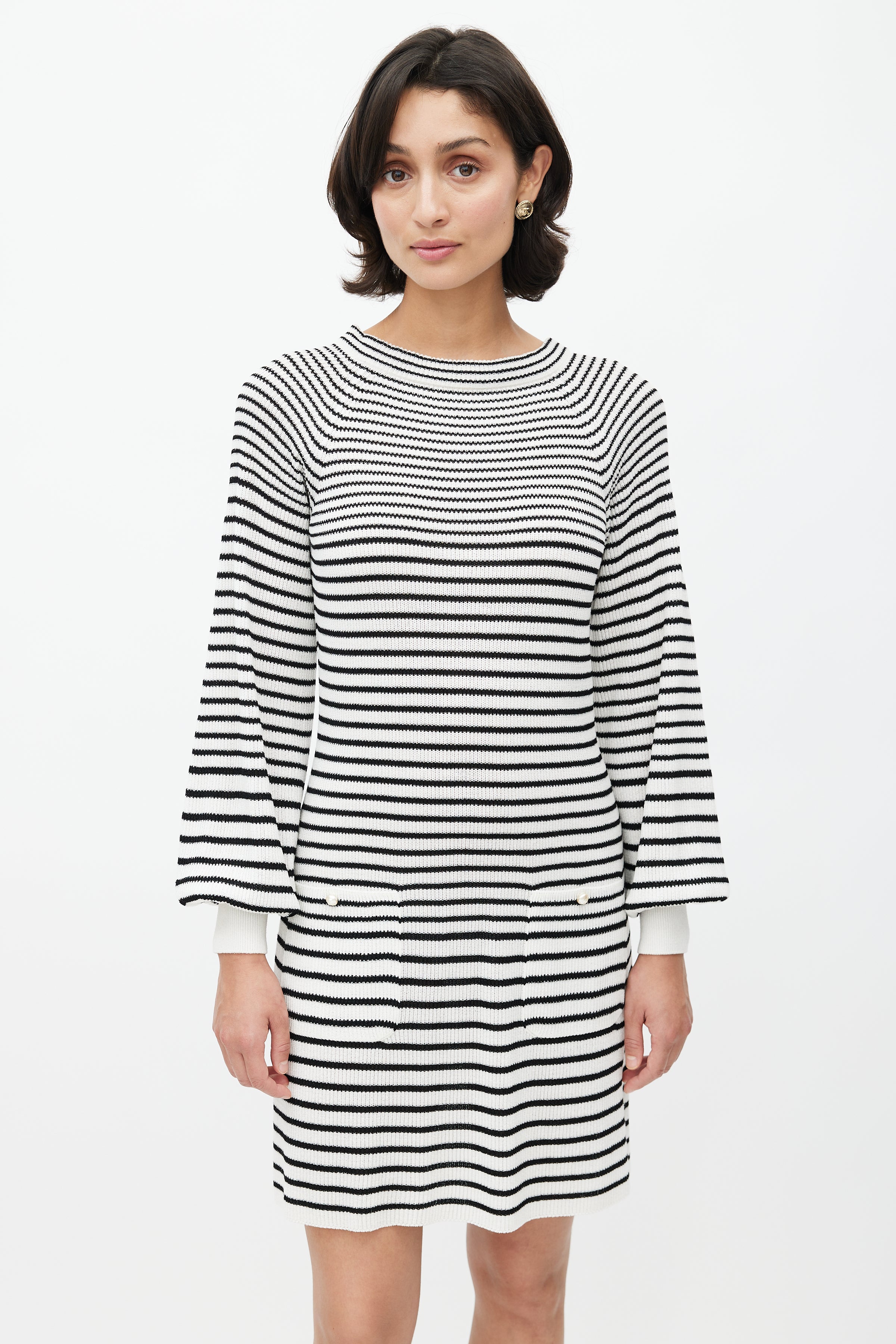 Chanel // Knit Stripes Dress – VSP Consignment Chanel // Knit Stripes Dress – VSP Consignment