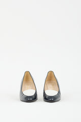 Chanel Black & White Leather Panelled Pump