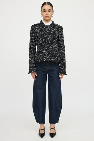 Chanel 2007 Tweed Button Up Jacket