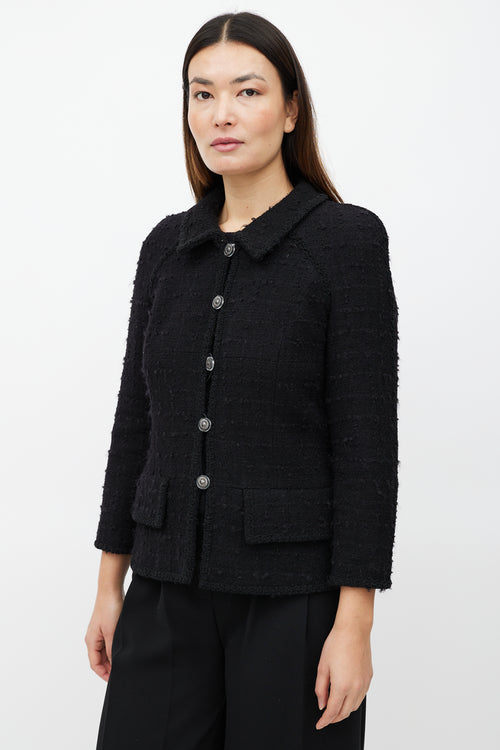 Chanel Black Wool Boucle Jacket