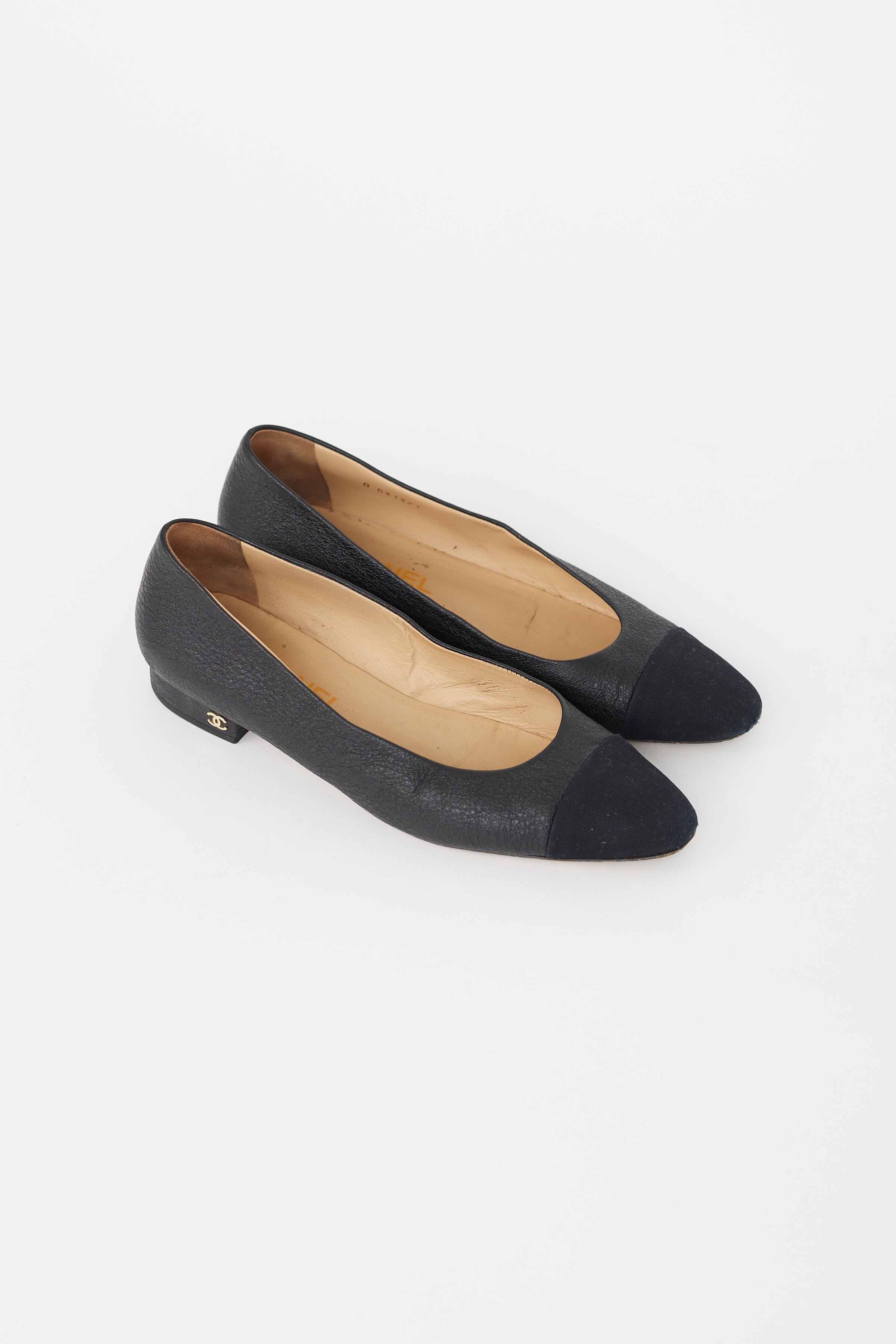 Leather ballet flats Chanel Black size 41 EU in Leather - 35585997