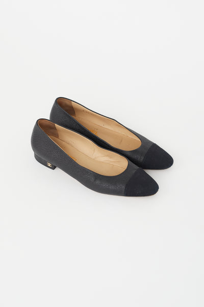 Chanel // Black Leather Ballet Flat – VSP Consignment