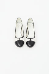 Chanel Black & White Lace Ballet Flat