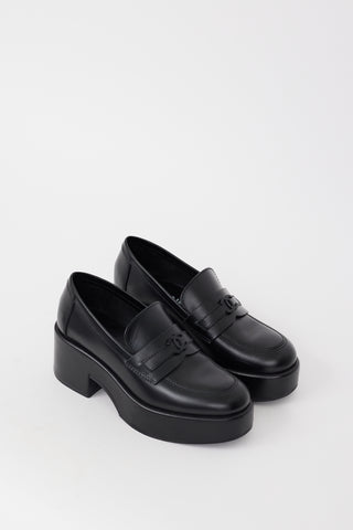 Leather CC Platform Loafer