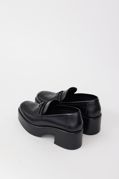 Leather CC Platform Loafer