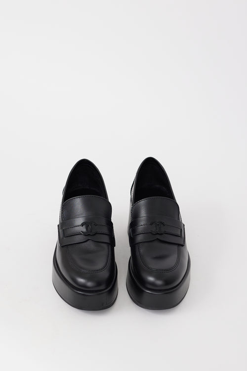 Leather CC Platform Loafer