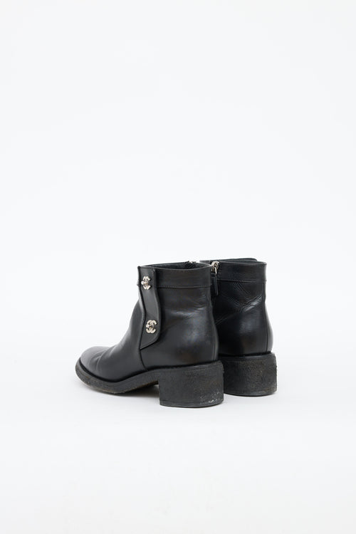 Chanel Turn Lock Ankle Boot