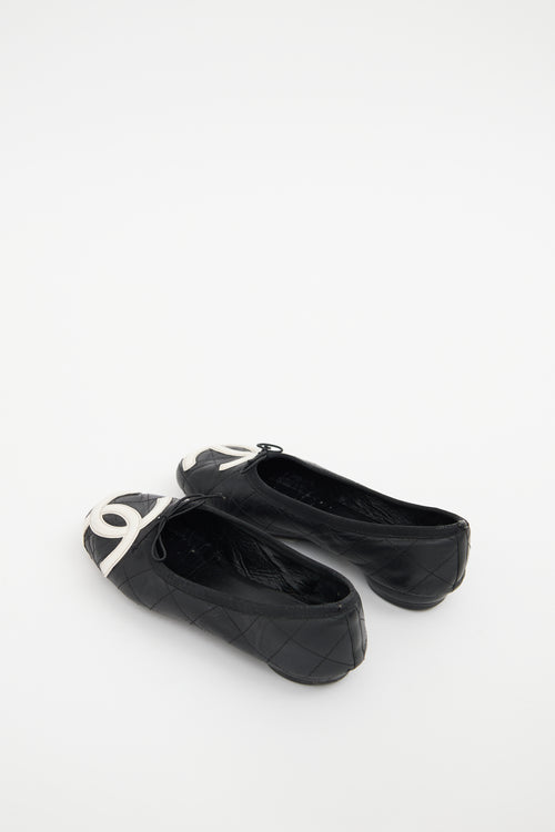 Chanel Black & White Cambon Ballet Flats