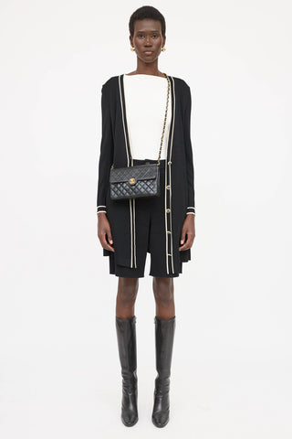 Chanel 1986-88 Leather Turn Lock Flap Bag