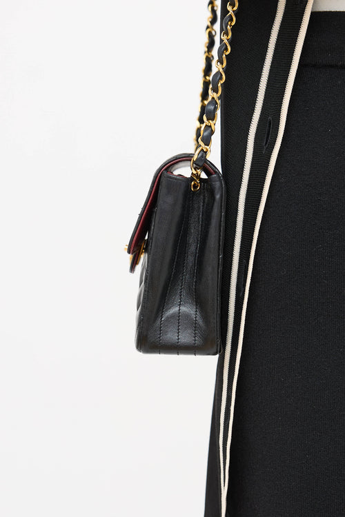 Chanel 1986-88 Leather Turn Lock Flap Bag