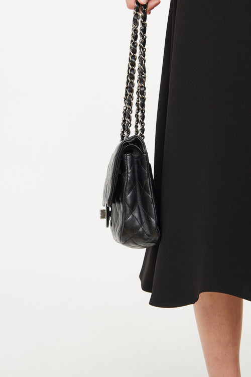 Chanel 2006 Black Calfskin Reissue Double Flap Bag